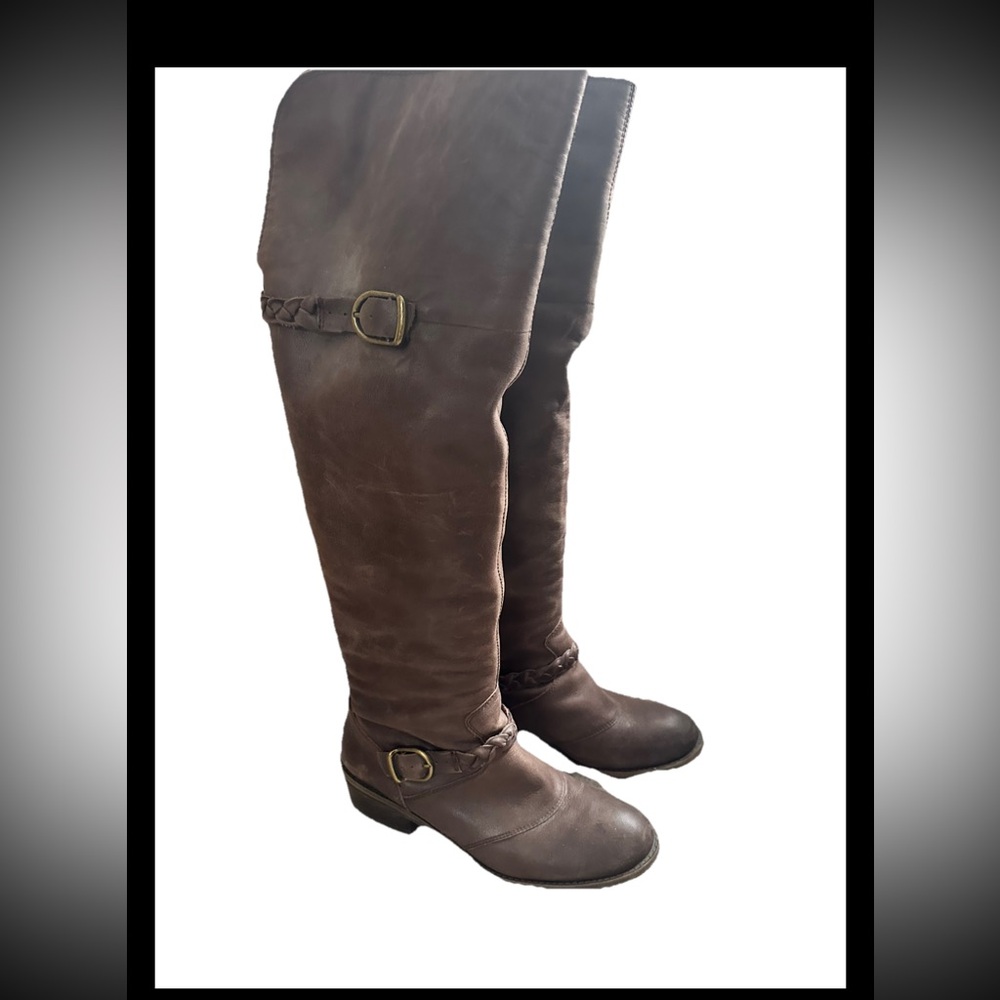 Women’s Brown Over-the-Knee Riding Boots